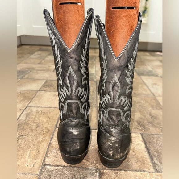 Boulet Leather Cowboy boot Size 7.5 - Picture 4 of 6